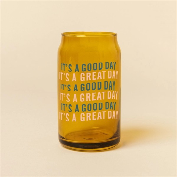 16 oz. Beer Can Glass - Amber for