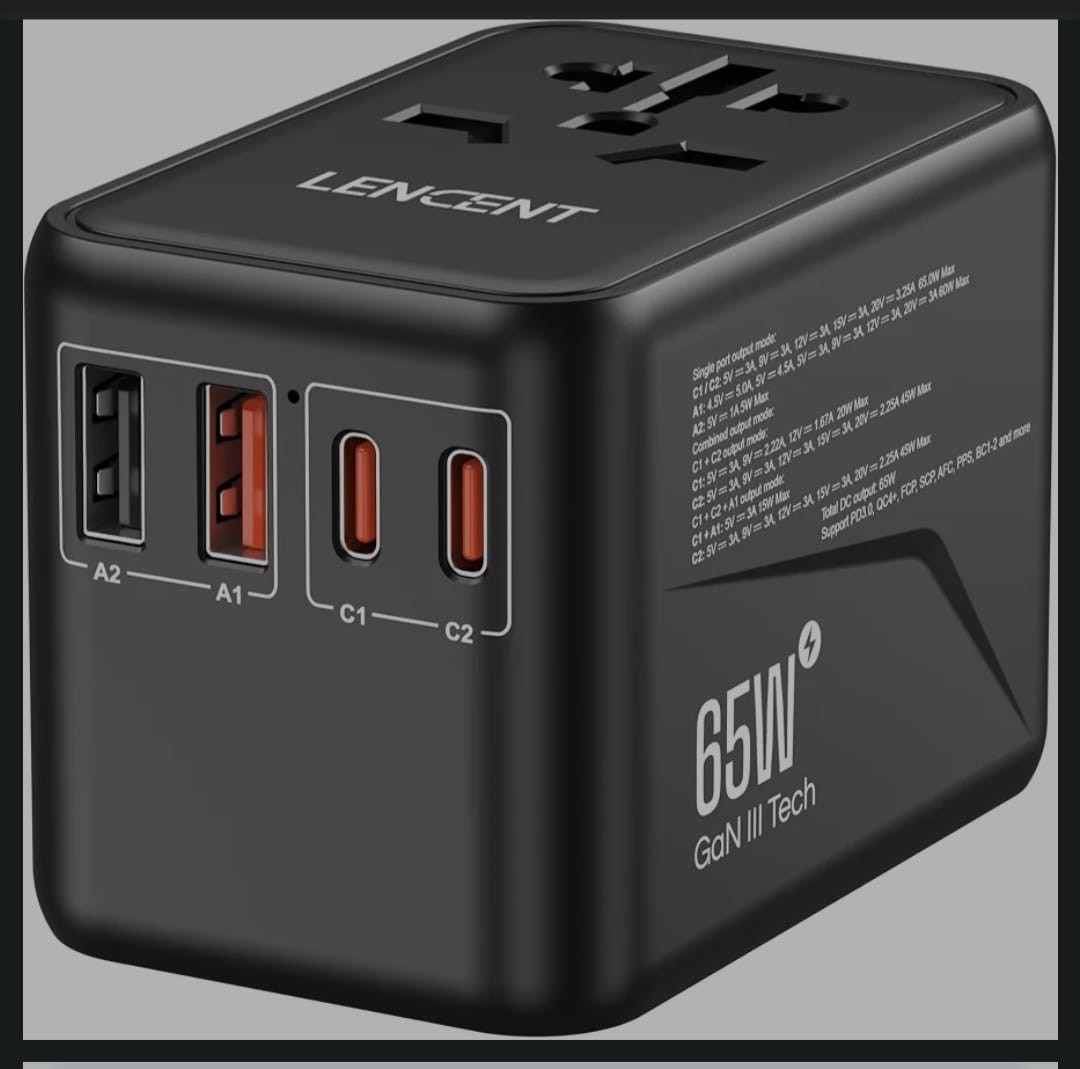 65 Watt Travel Adapter for