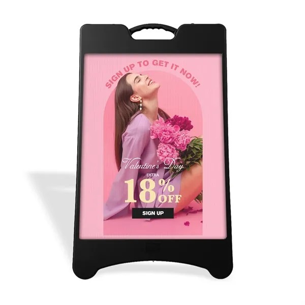 26.8" x 42.5" Plastic A Frame Kit - Black for