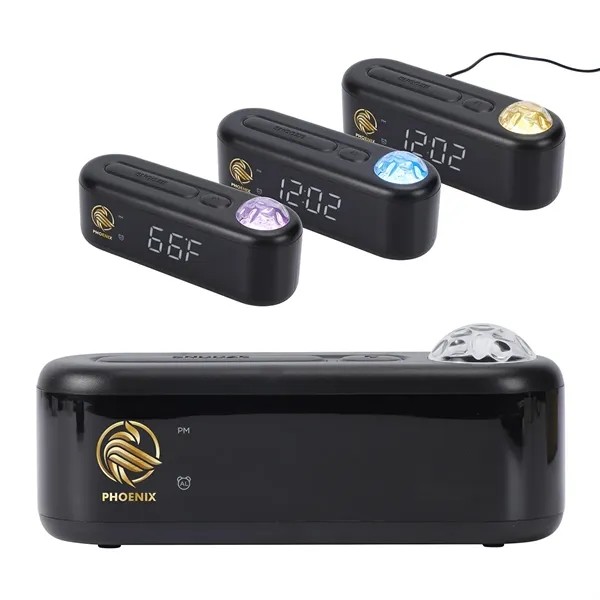 Ambiance Digital Alarm Clock with Ocean & Aurora Ceiling Pro for