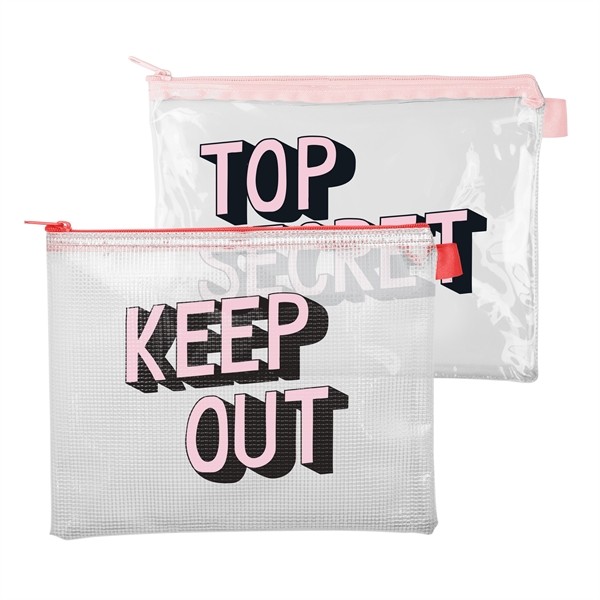 DOLLFACE POUCH - CLEAR VINYL for