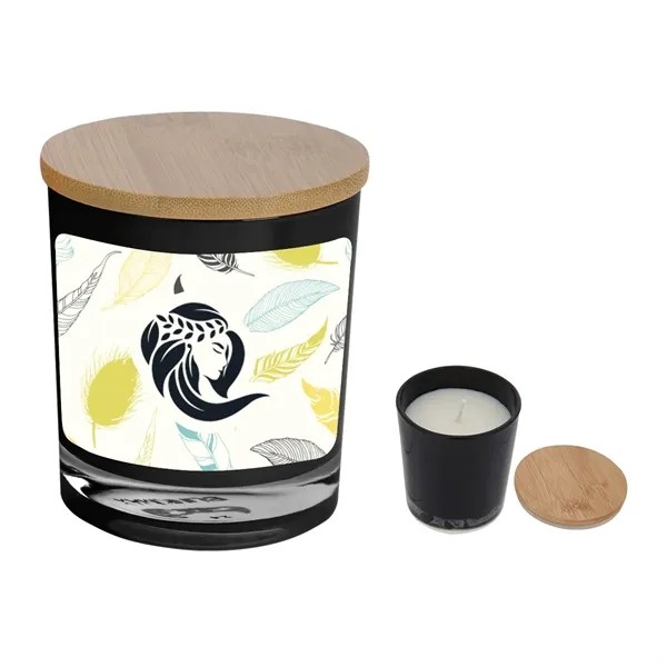 Bamboo Soy Candle With Full Color Label for