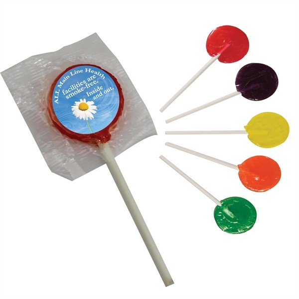 Lollipop w/ Round Label for