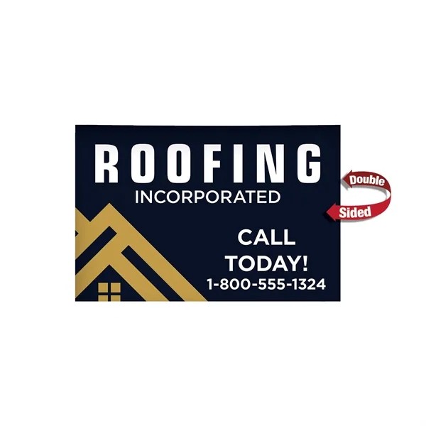 36" x 24" Corrugated Plastic Sign (Double-Sided) for