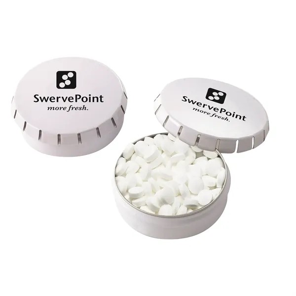 Push Top Tin with Sugar Free Peppermints - Small for