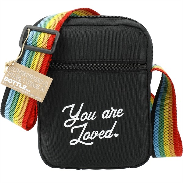 Rainbow RPET Crossbody Tote for