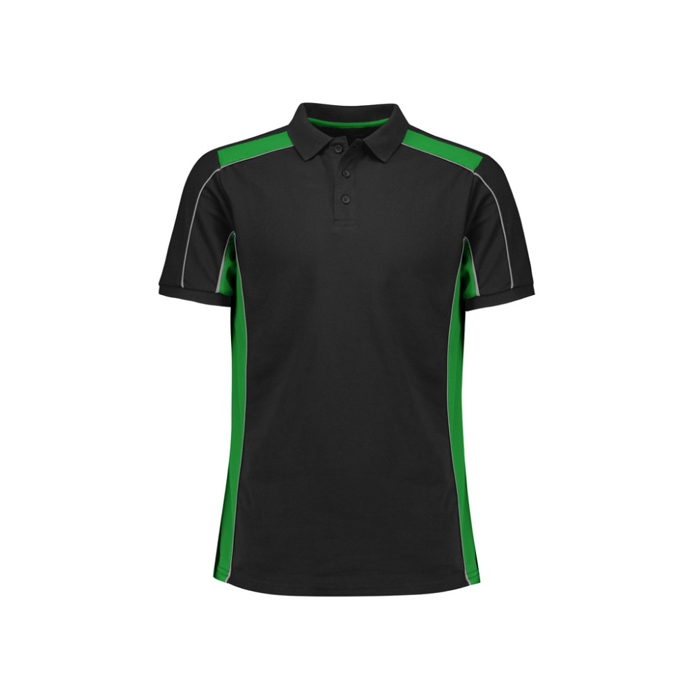 Biz Collection Unisex Grid Short Sleeve Polo for