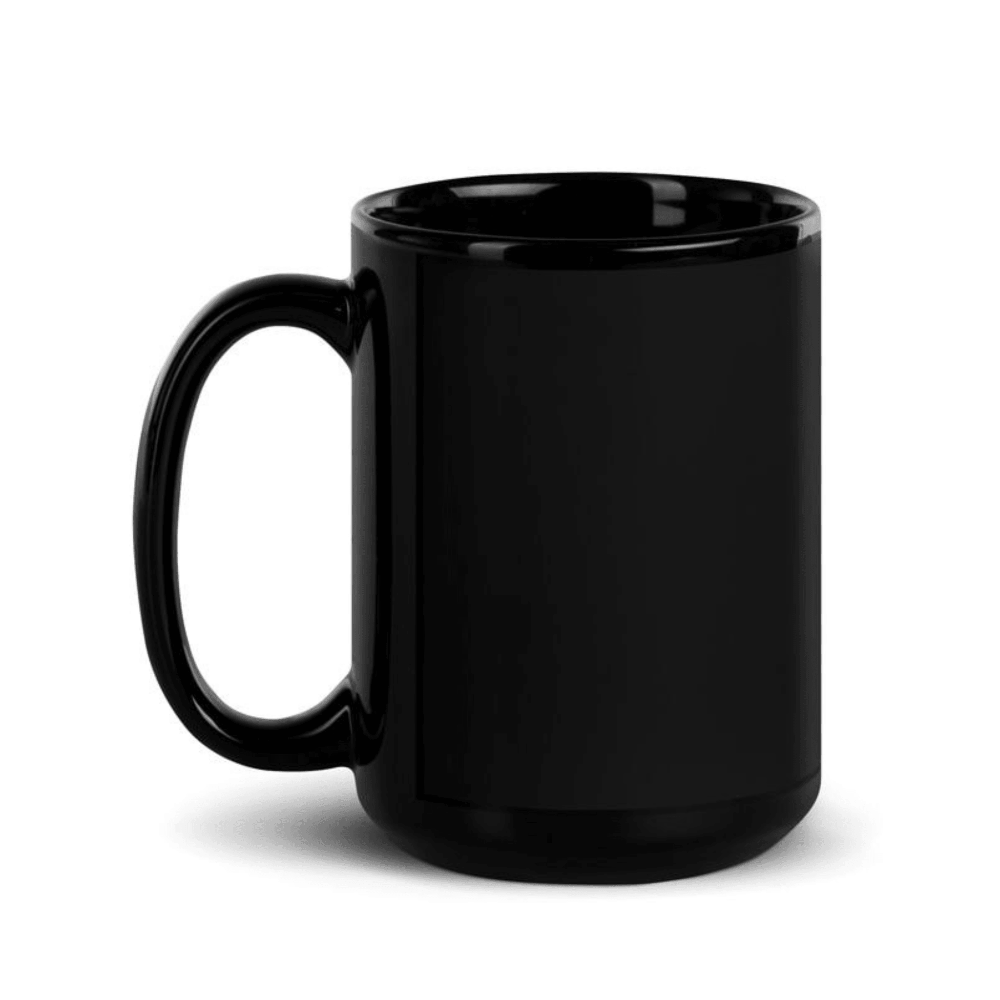 Black Glossy Mug 15oz for