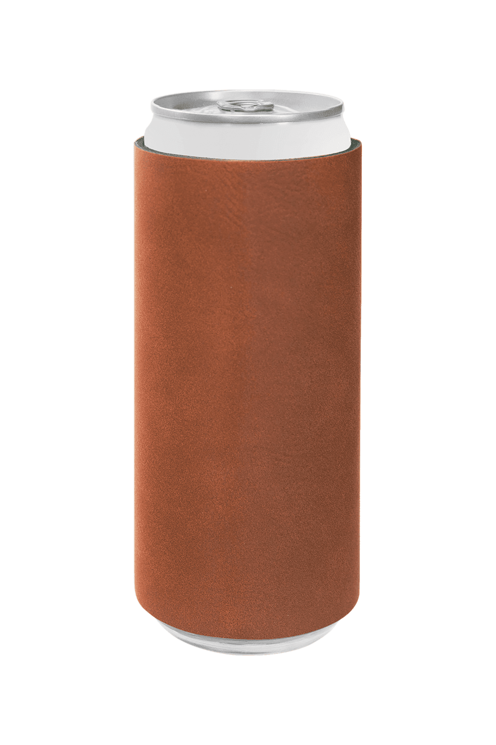 Laserable Leatherette Slim Beverage Holder for