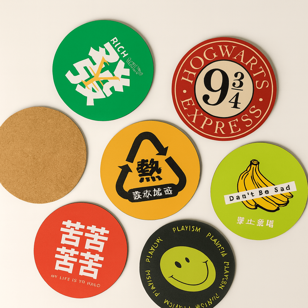 Bar Coaster MDF + Cork for
