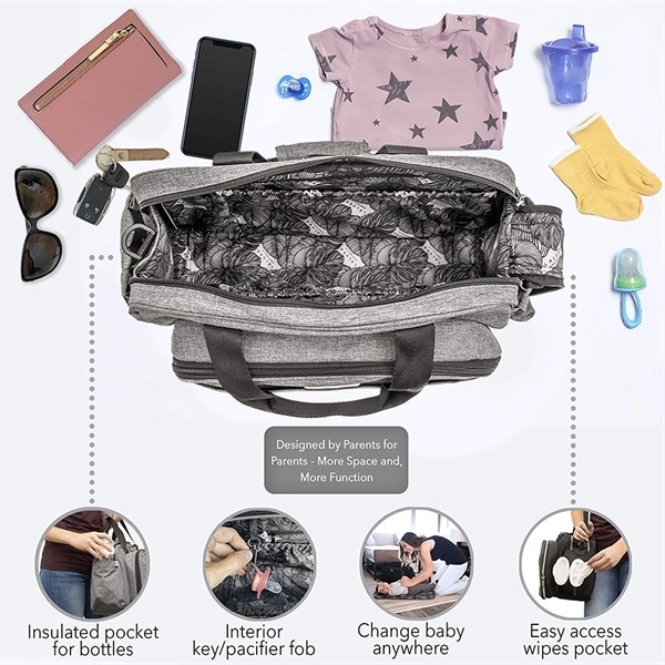 Folding Crib Nappy Bag for