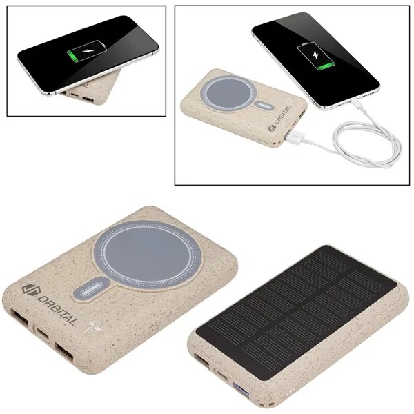 EarthTrendz™ Solar / Magnetic Wireless Power Bank for