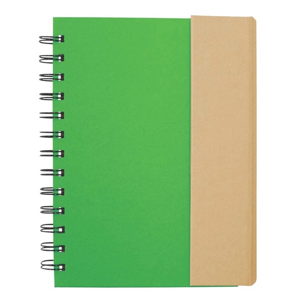 Eco-Recycled Magnetic Journal with Sticky Notes and Flags for