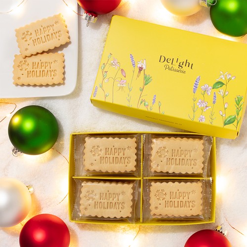 Happy Holidays Cookie Box (16) for