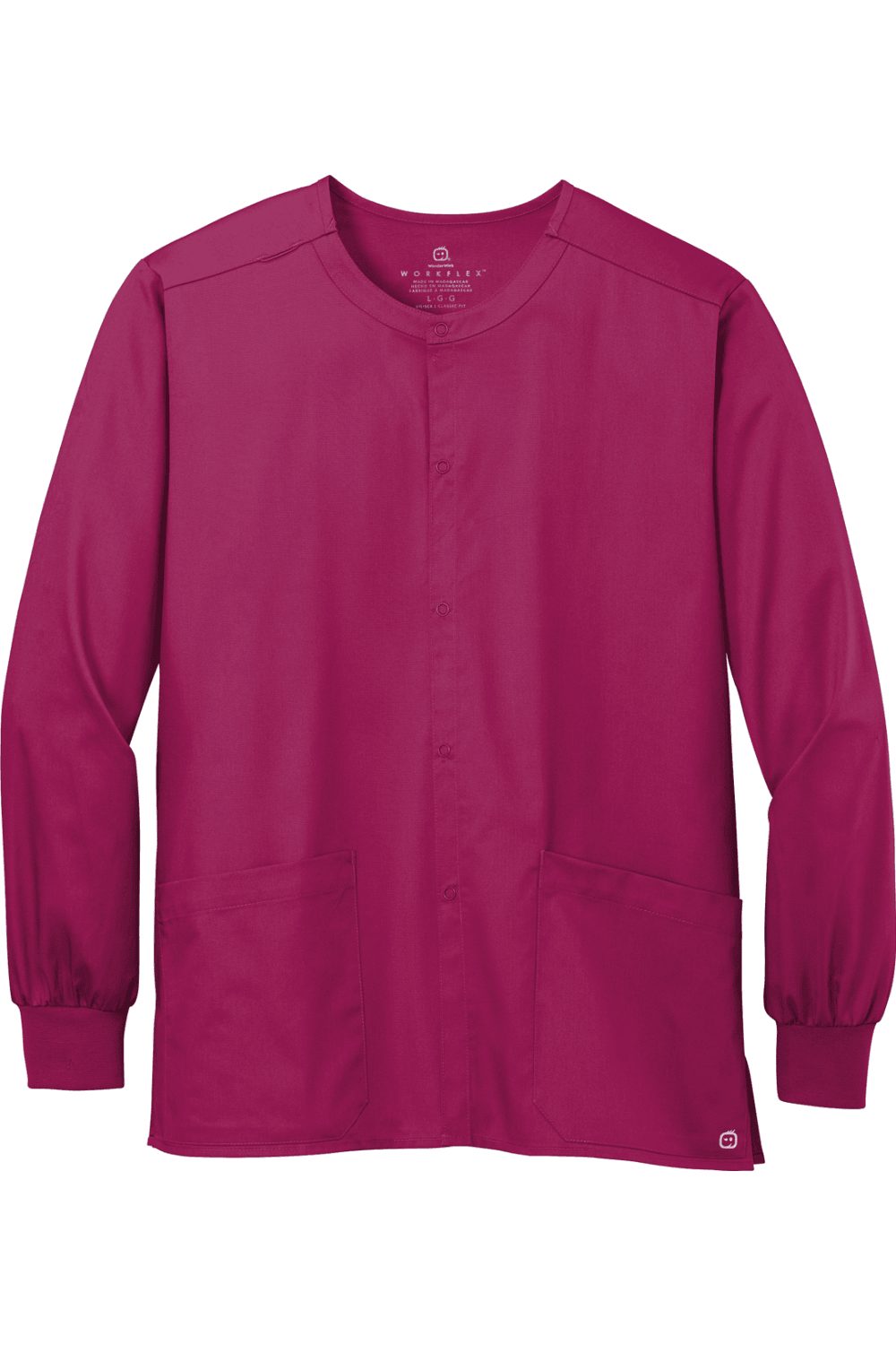 Wink Unisex WorkFlex Snap-Front Scrub Jacket for