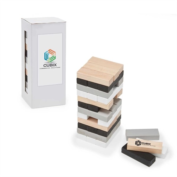 Towering Wooden Blocks for