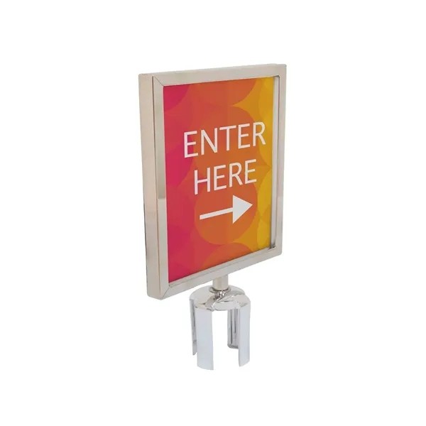 Belt Barrier Sign Holder Kit for