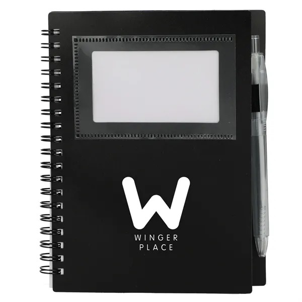FSC® Recycled 5" x 7" Star Spiral Notebook with Pe for