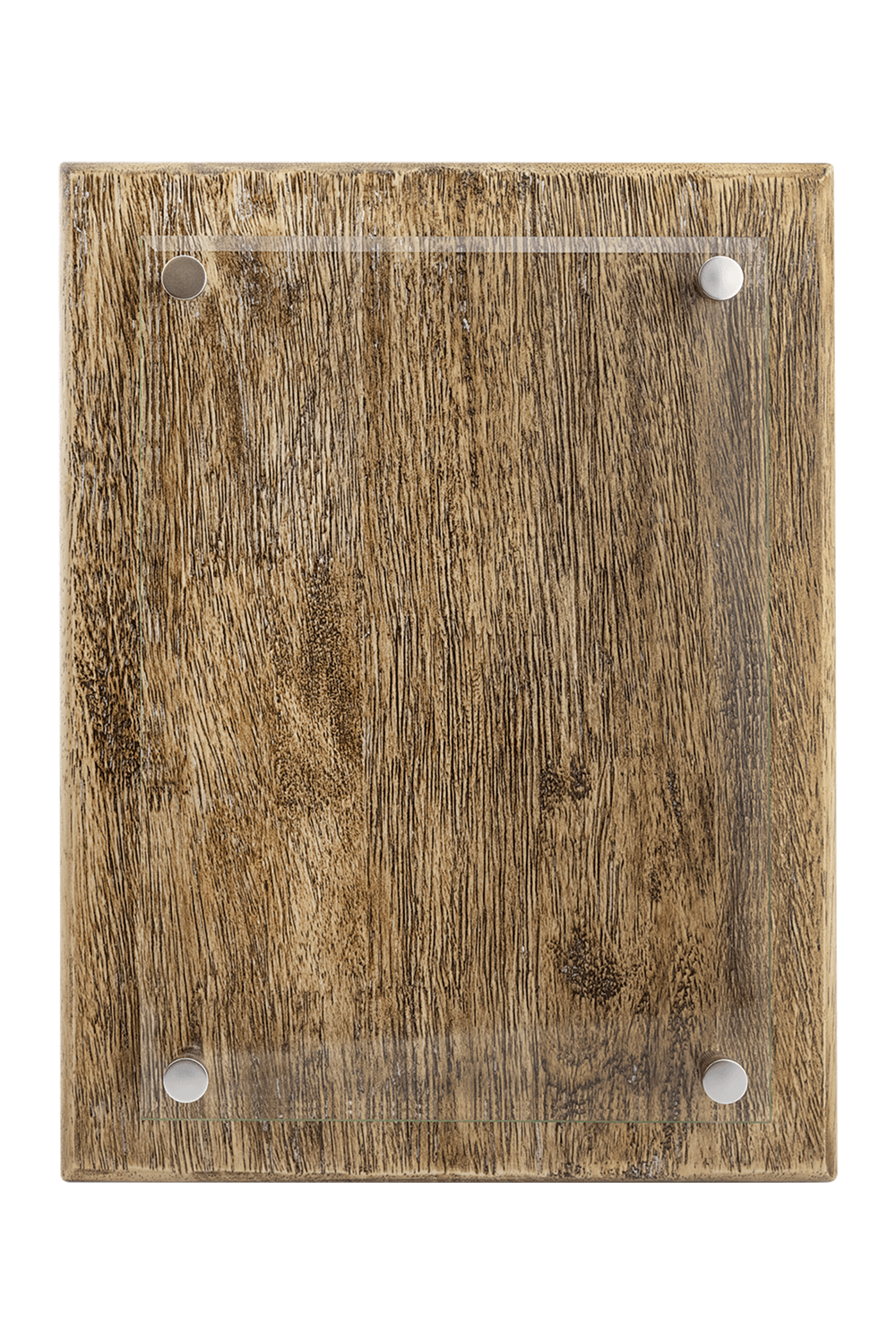 9" x 12" Barnwood Floating Glass Plaque for