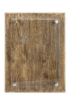 9" x 12" Barnwood Floating Glass Plaque