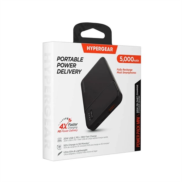HyperGear PowerPack Mini 20W PD Power Bank 5K - 5000mAh for