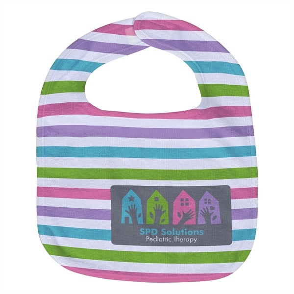 Silk Touch Baby Bib 10- x 13- 360GSM Poly/Cotton - Full Colo for