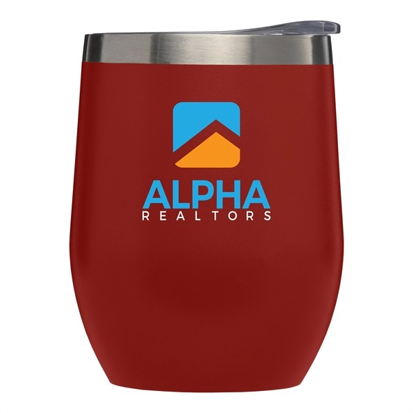 Escape - 11oz. Double Wall Stainless Wine Cup - Full Color for
