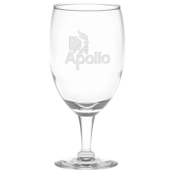 Deep Etched Ice Tea Glass for