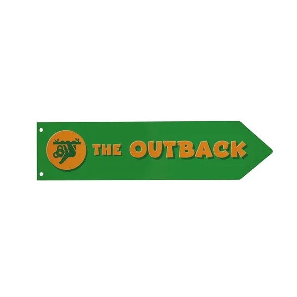 Wayfinding Sign Arrow Horizontal Imprinted Sign for