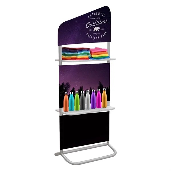 2' x 59" EuroFit Evolution Two-Shelf Incline Wall for