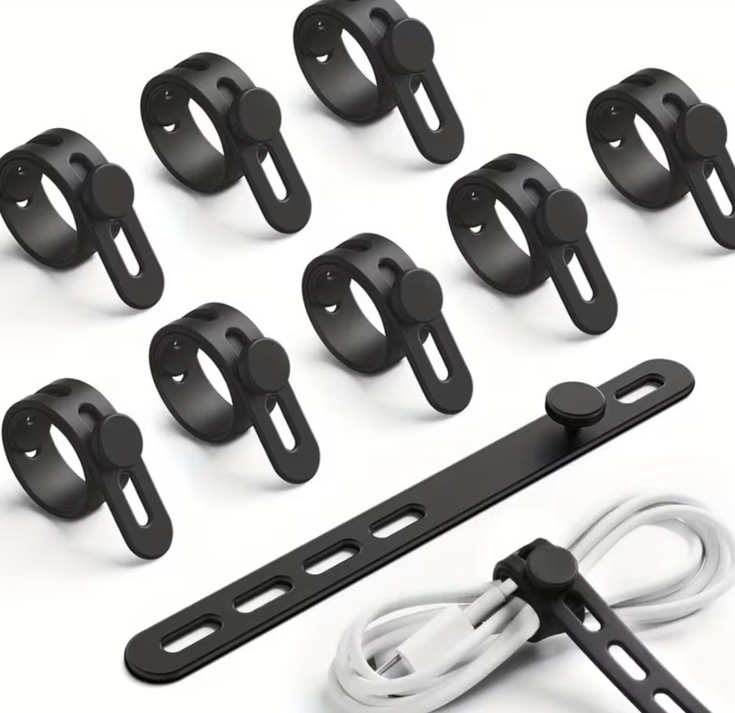 Adjustable Silicone Cable Tie for