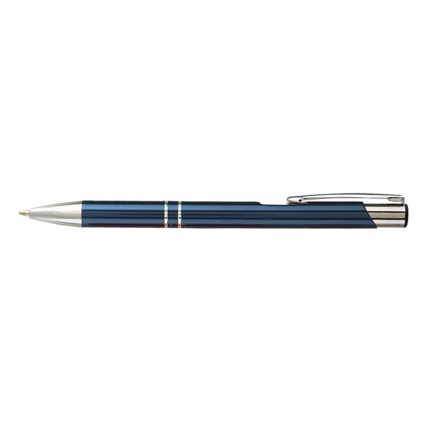 Tres-Chic Ballpoint Pen w/ Silver Trim - Standard Laser for
