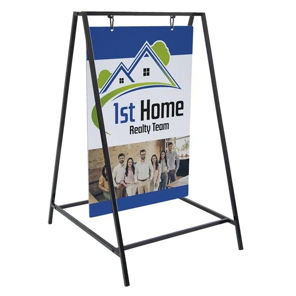 Aluminum Swing A-frame Imprinted Kit (Double-Sided) for