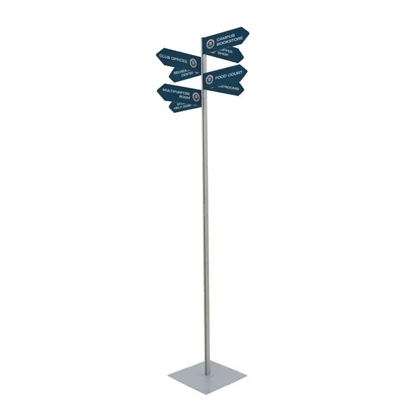 Wayfinding Arrow Sign Post Kit (with Eight Signs) for