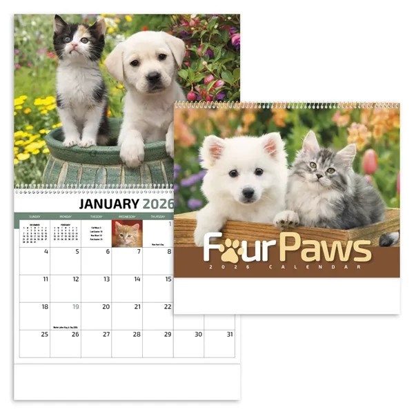 Products Four Paws Appointment Calendar - Spiral for