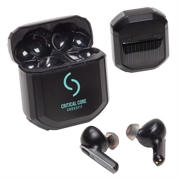 Allegro TWS Earbuds with Solar Powered Charging Case for