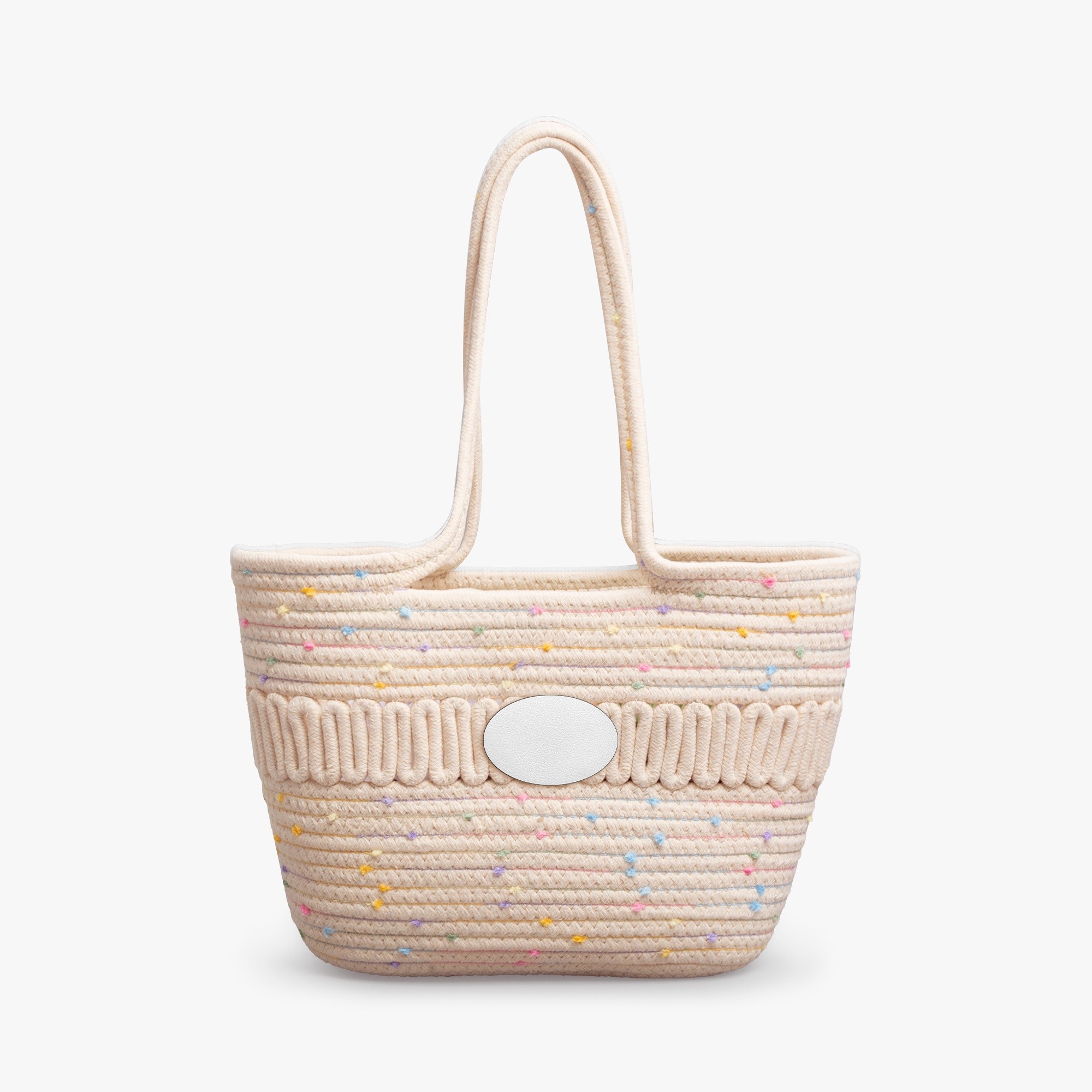 Hollow Design Woven Basket Bag for