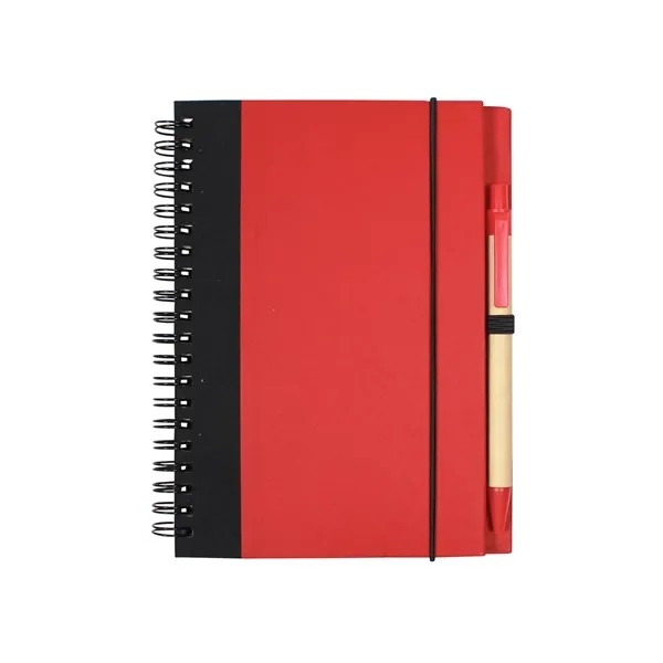 Contrast Paperboard Spiral Notebook & Pen 5.5" x 7.125" for