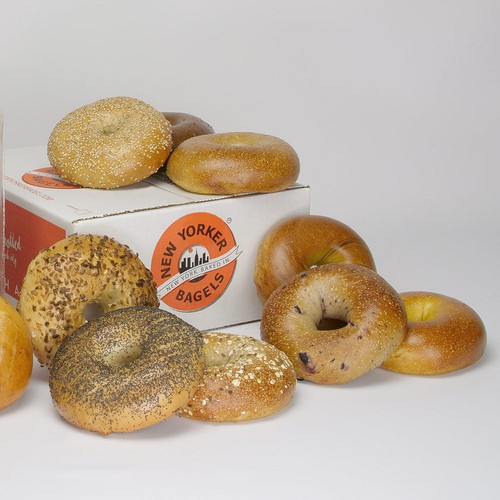 1 Dozen Classic Hand-rolled New York City Bagels for