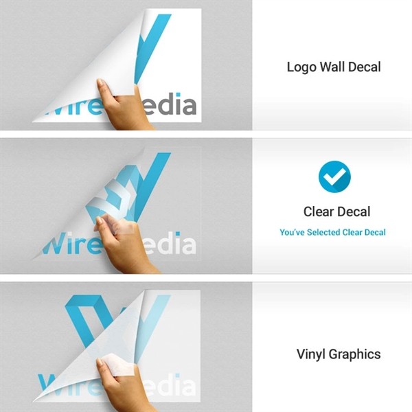 Custom Clear Vinyl Wall/Window Decal for