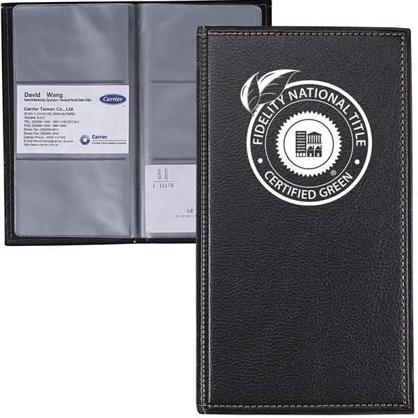 Leatherette Business Card Holder for
