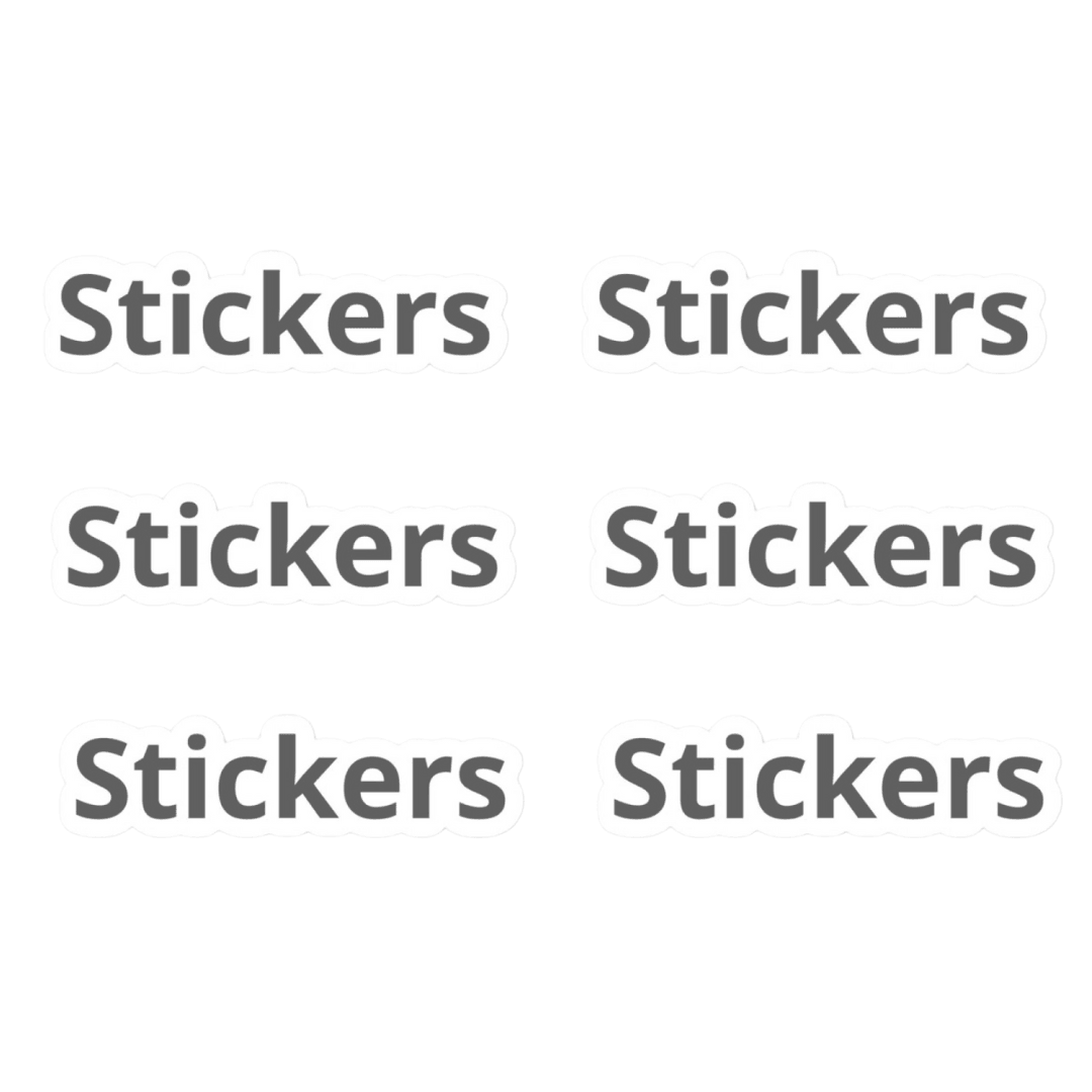 Die Cut Stickers for