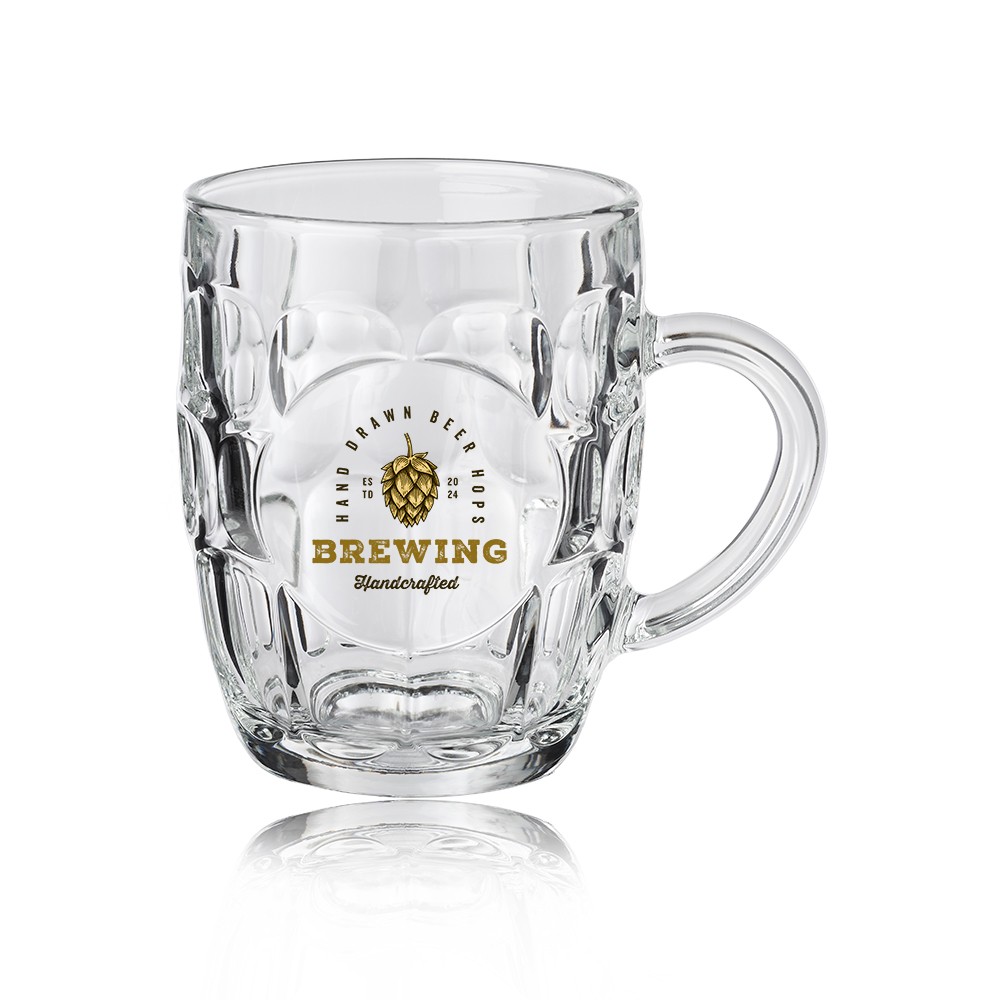20 oz. ARC Britannia Glass Beer Mugs for