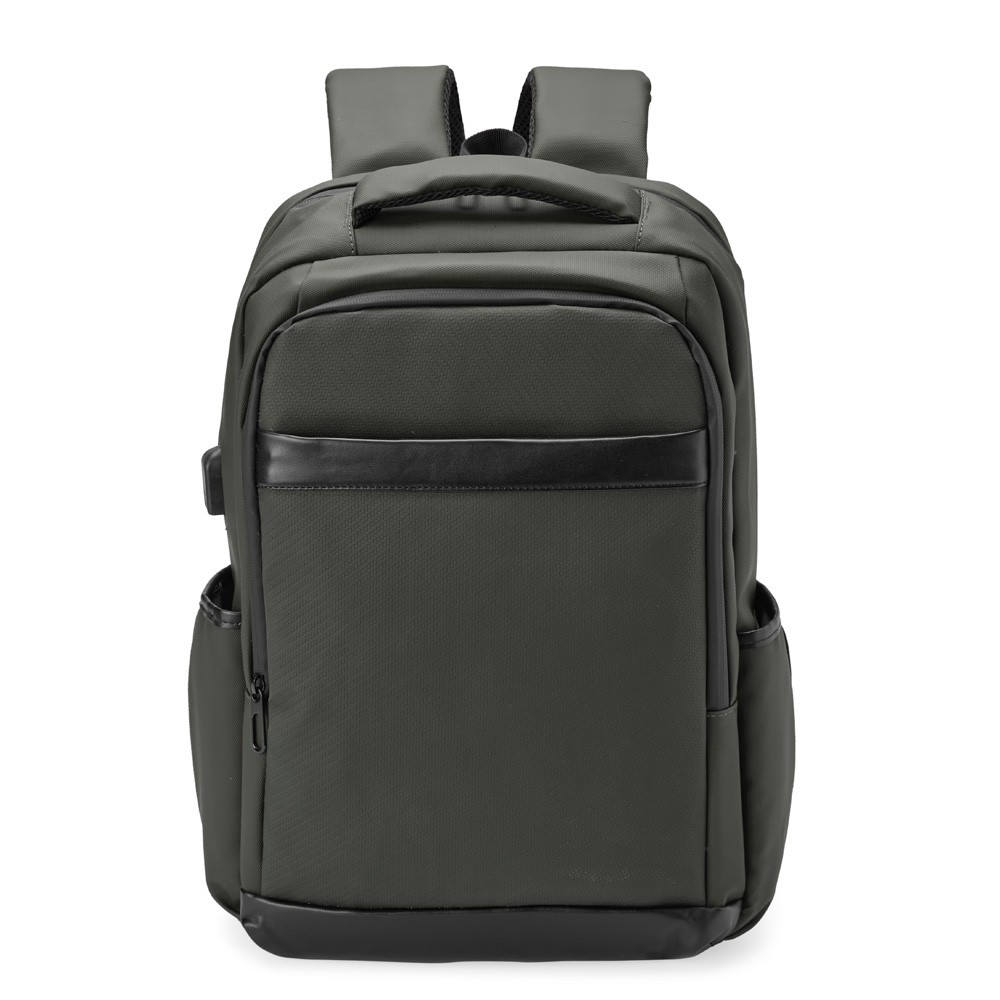 Faux Leather Backpack for