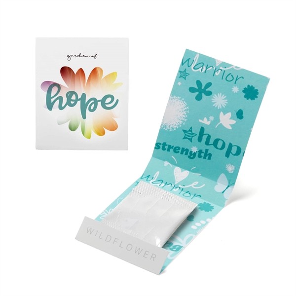 Teal Garden of Hope Seed Matchbook for