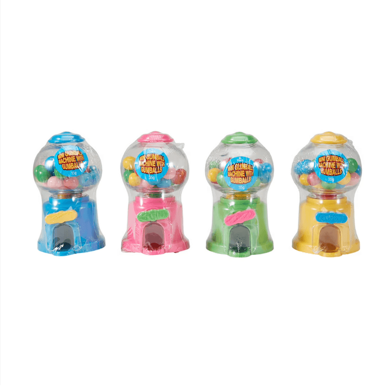 Assorted Color Mini Bubble Gum Machine for