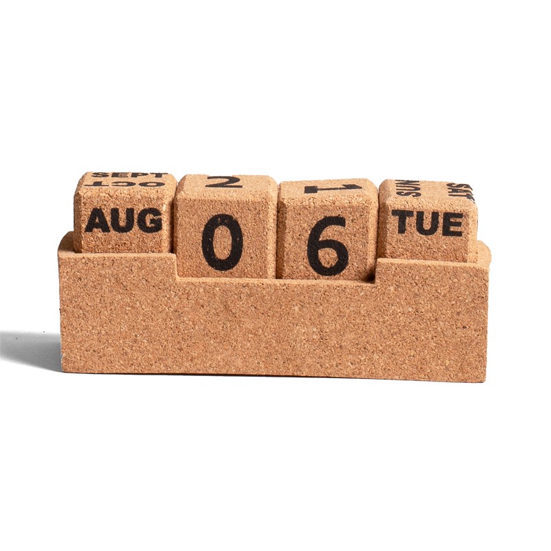Cork Block Calendar for