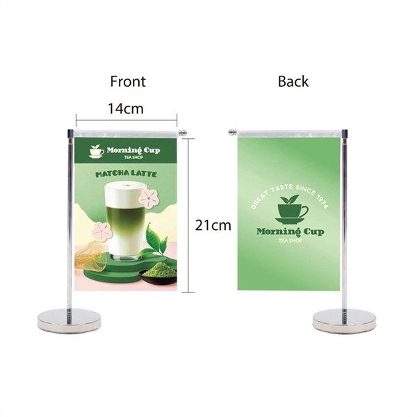 DisplaySplash Tabletop Vertical Flag - Double Sided for