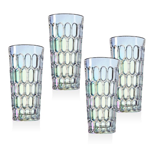 12 - Ounce Tumblers - (4 Piece) - (Rex Rainbow) for