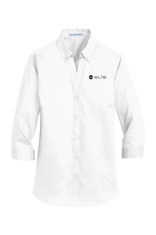 Port Authority Women's 3/4-Sleeve SuperPro Twill Shirt for